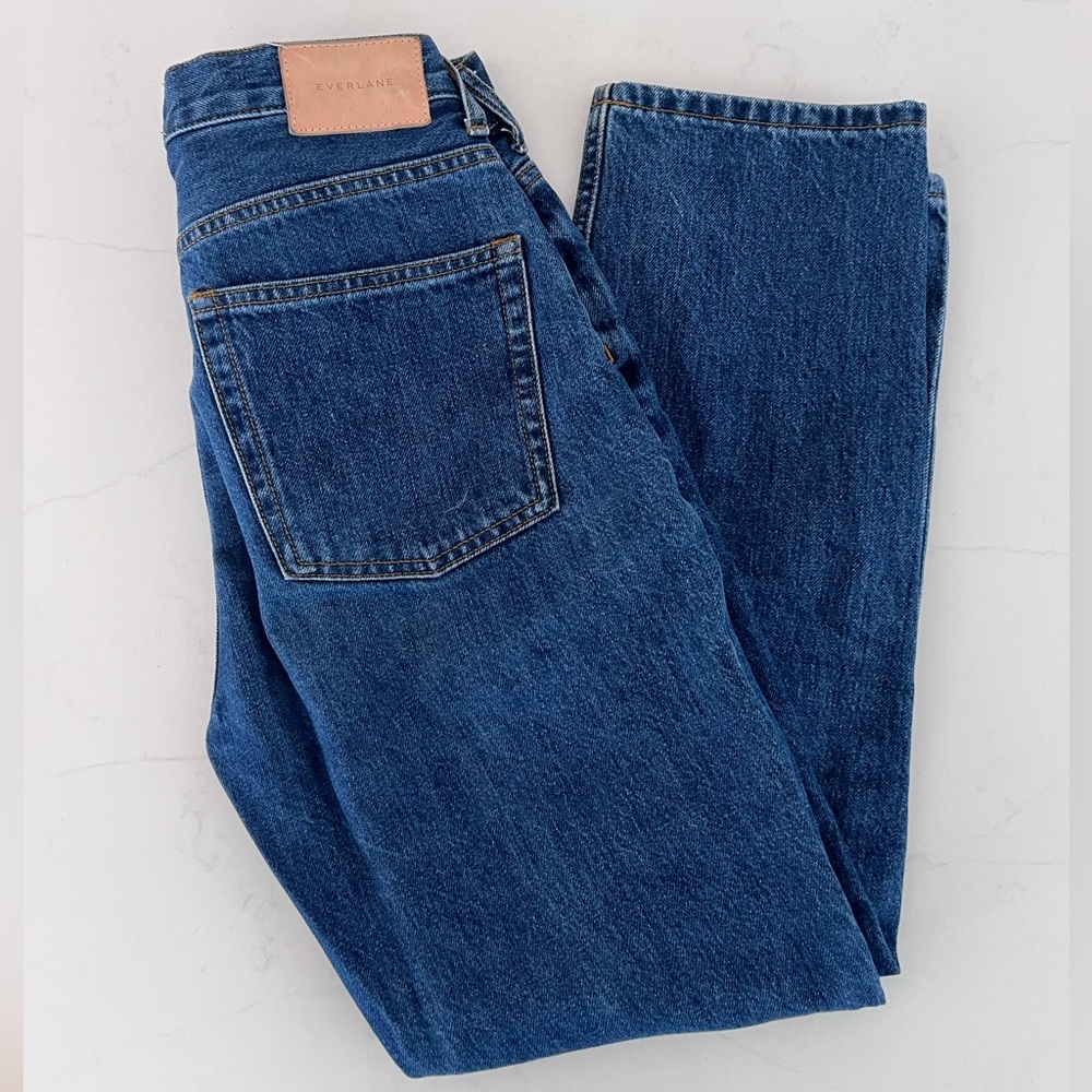Everlane Womens 90’s Cheeky Jean. Dark Blue.